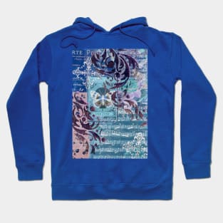 blue musik vintage Hoodie